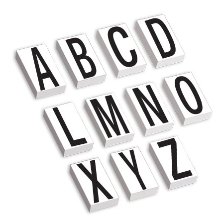 Bsc Preferred 3-1/2'' Vinyl Warehouse Letter Kit Labels, 1300PK BUY00021723